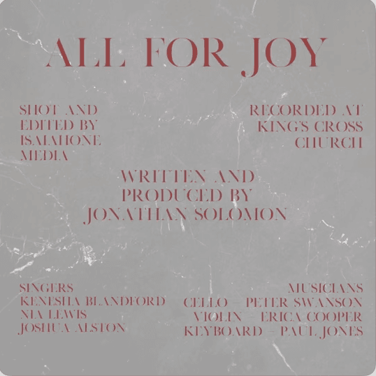 All for Joy album art